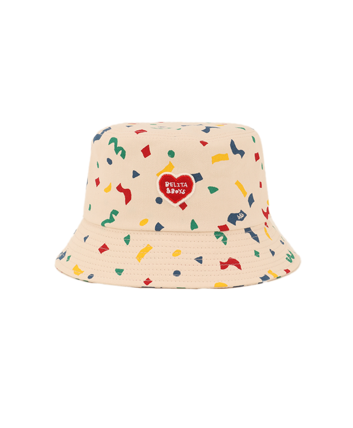 Cream Confetti Bucket Hat