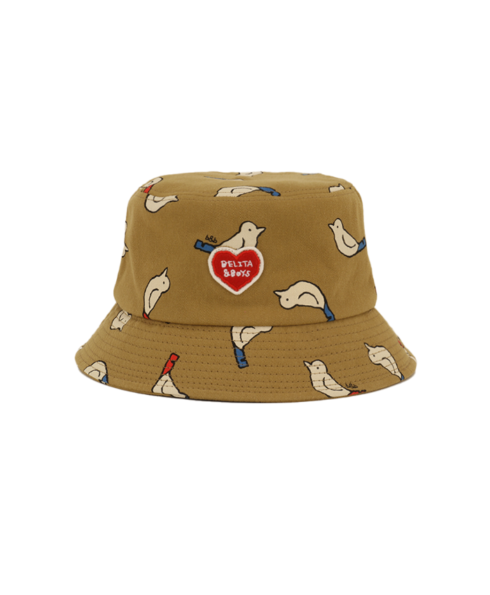 Khaki Bird Whistle Bucket Hat