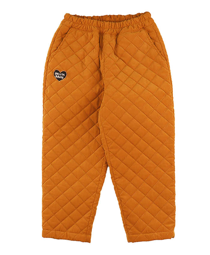 Camel Quilted BB Padding Pants