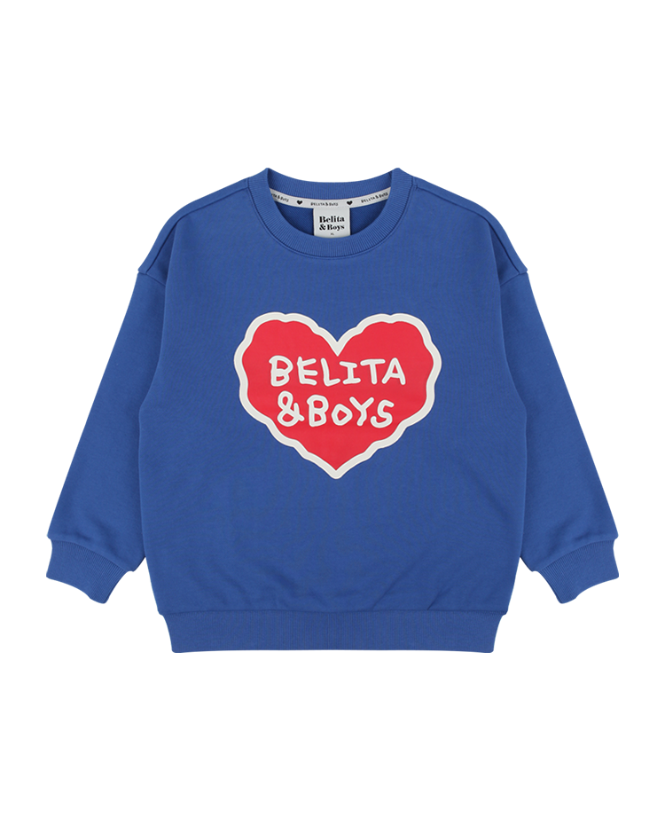 Blue BB Big Heart Sweatshirt