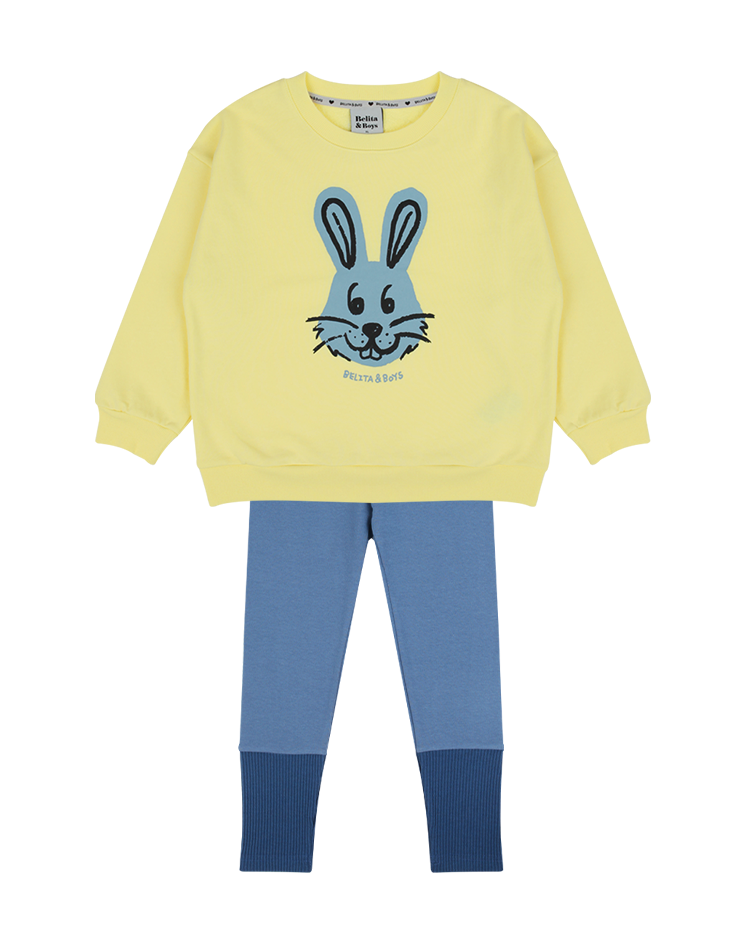 [SET] Lemon Rabbit Sweatshirt Leggings