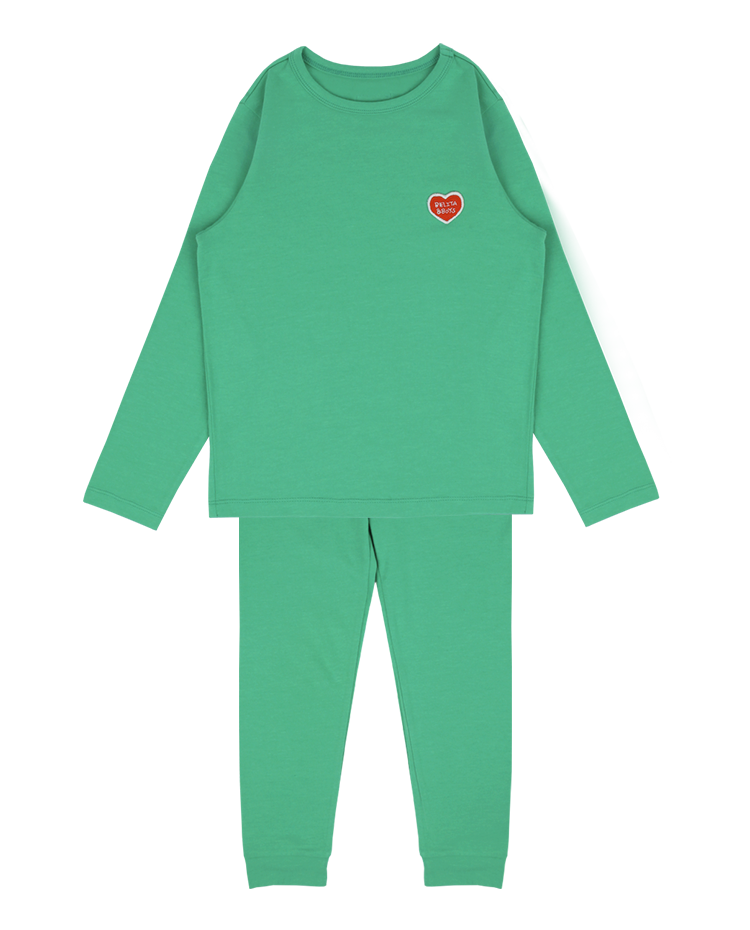 Green BB Heart Patch Homewear